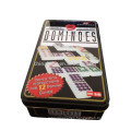 55 pcs Double 9 Dominoes Color Dots in Tin Box